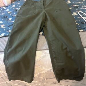 Talbots Green Cargo Pants Utility Style